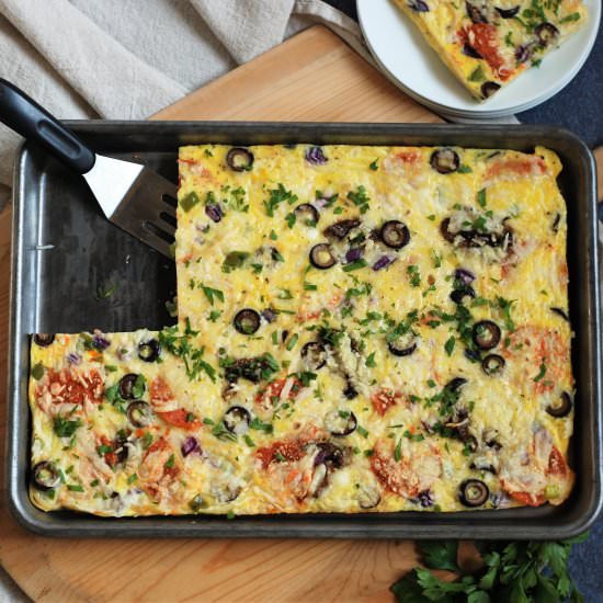 Pizza Pasta Frittata