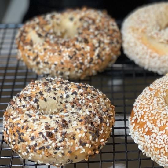 Sourdough Bagels