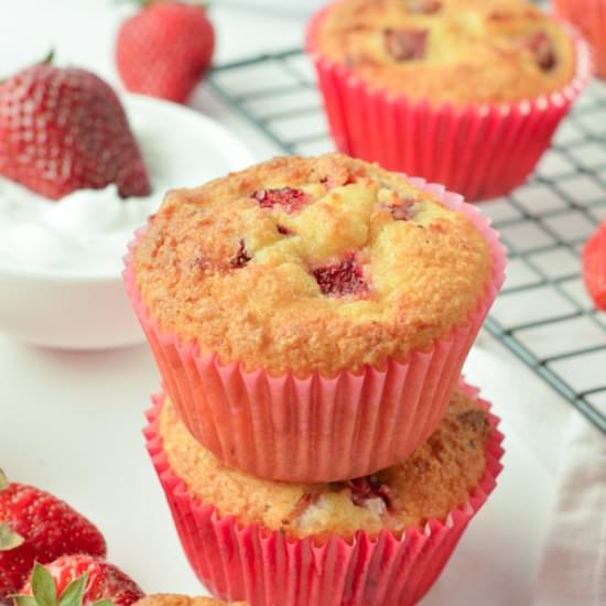 Keto Strawberry Muffins