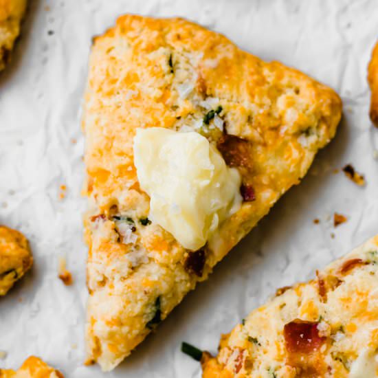 Bacon Cheddar Chive Scones