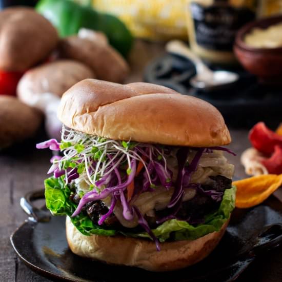 Dijon Portobello Mushroom Burger