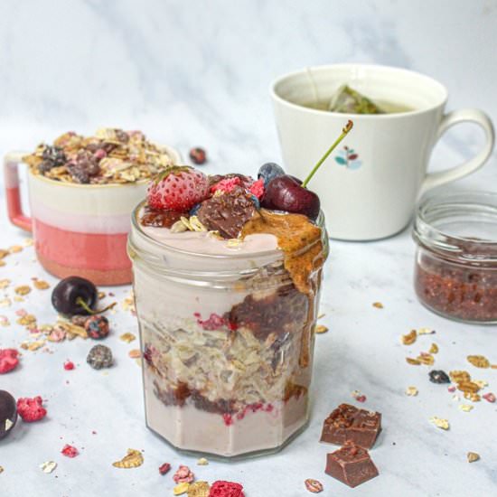 Very Berry Cherry Bircher Jar