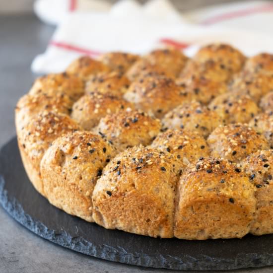Whole Wheat Pull Apart Bread