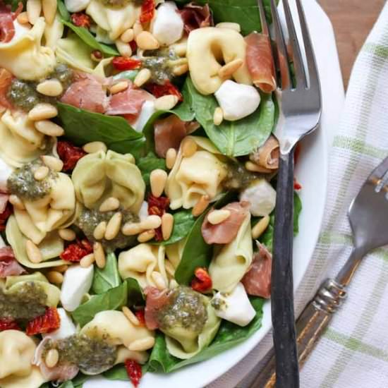 Tortellini Spinach Pasta Salad