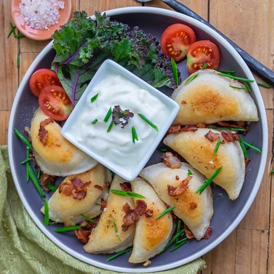 GF Potato, Bacon, Parmesan Perogies