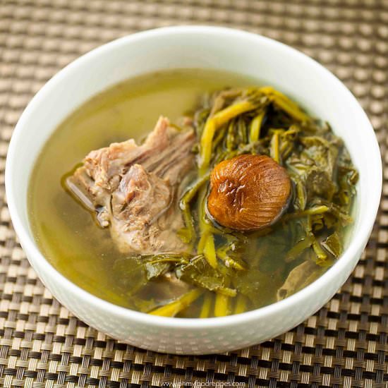 WATERCRESS PORK BONES DATES SOUP