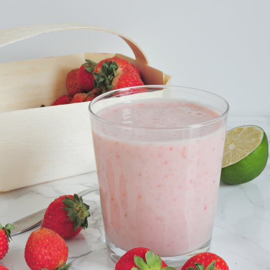 Strawberry-lime smoothie