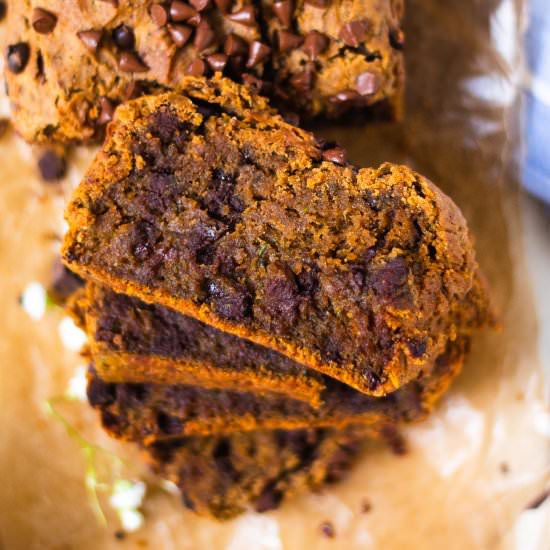 Healthy Zucchini Bread (GF, Vegan)