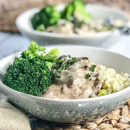Slow Cooker Beef Stroganoff