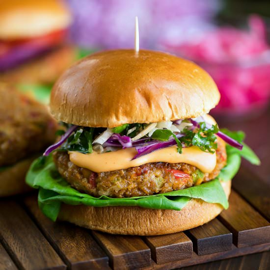 White Bean Veggie Burgers