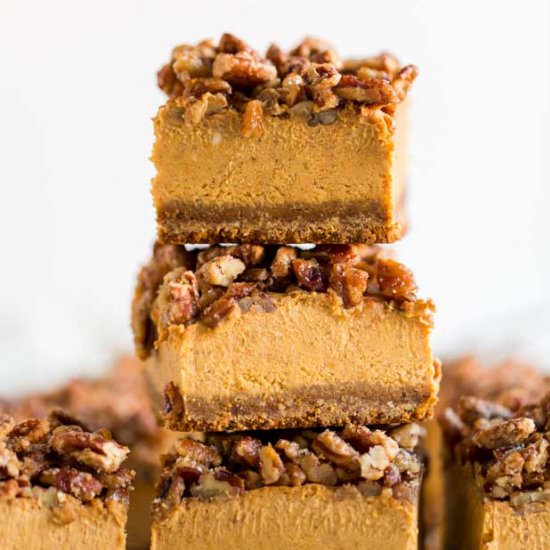 Pumpkin Cheesecake Bars