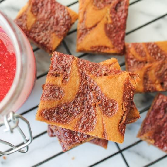 Peanut Butter Jelly Cookie Bars