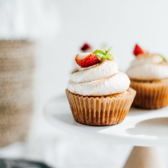 Coconut Tres Leches Cupcakes