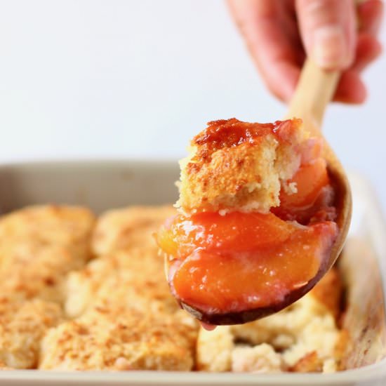 Gluten-Free Vegan Peach Cobbler