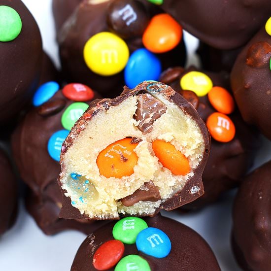 M&M Cookie Dough Truffles