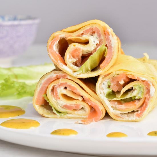 smoked salmon pancakes