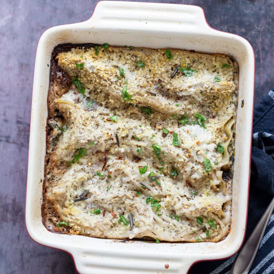 Vegan Mushroom Lasagna