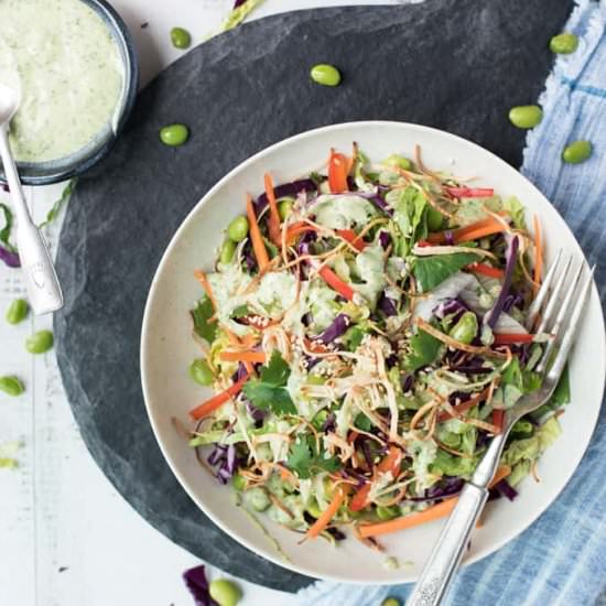 Crunchy Asian Salad w/cilantro lime