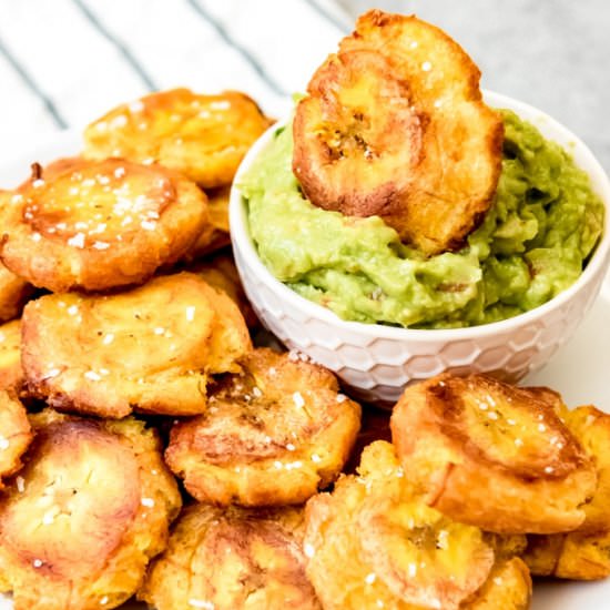PATACONES  (FRIED GREEN PLANTAINS)