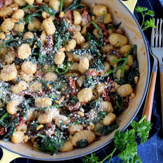 One Skillet Mediterranean Gnocchi