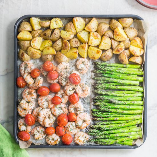 Sheet Pan Shrimp Dinner