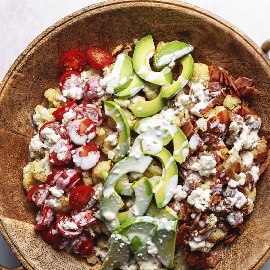 Roasted Cauliflower Cobb Salad