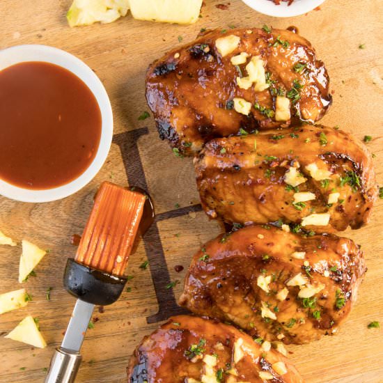 Glazed Grilled Pork Chops