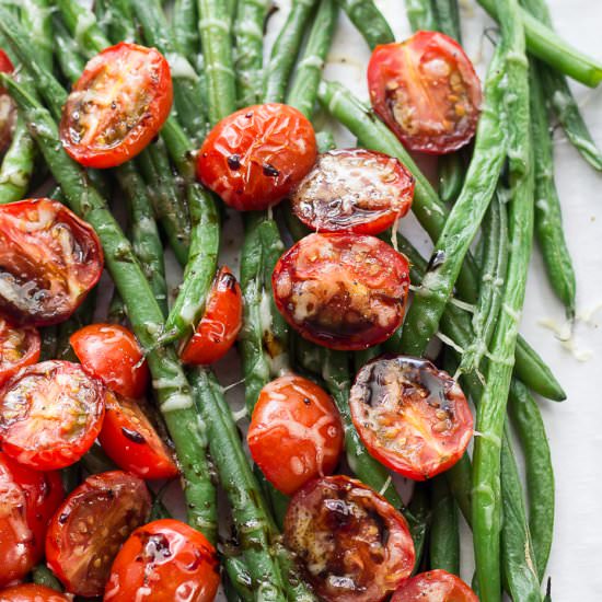 Roasted Balsamic Green Beans