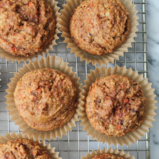 Carrot Cake Spelt Flour Muffins
