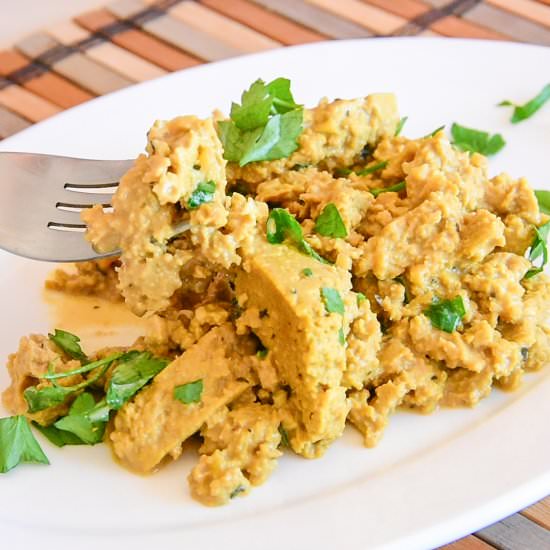 Vegan Peanut Seitan STROGANOFF