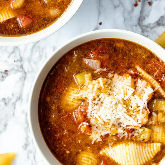 Instant Pot Pesto Vegetable Soup