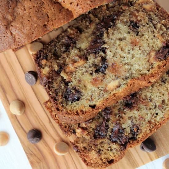 Chocolate PB Banana Bread