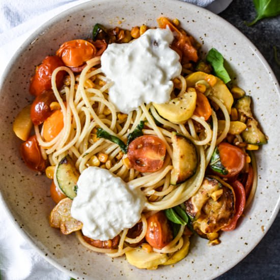 Summer Vegetable Spaghetti