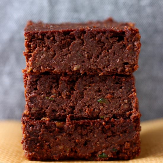Vegan Zucchini Brownies (GF)