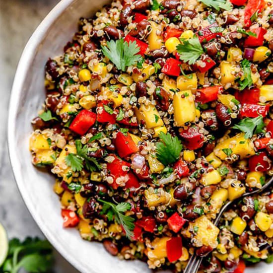 Black Bean, Quinoa and Mango Salad!