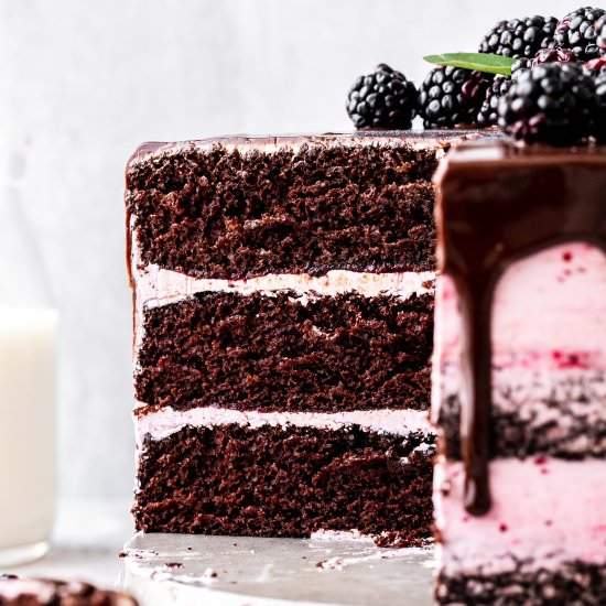 Blackberry Chocolate Cake