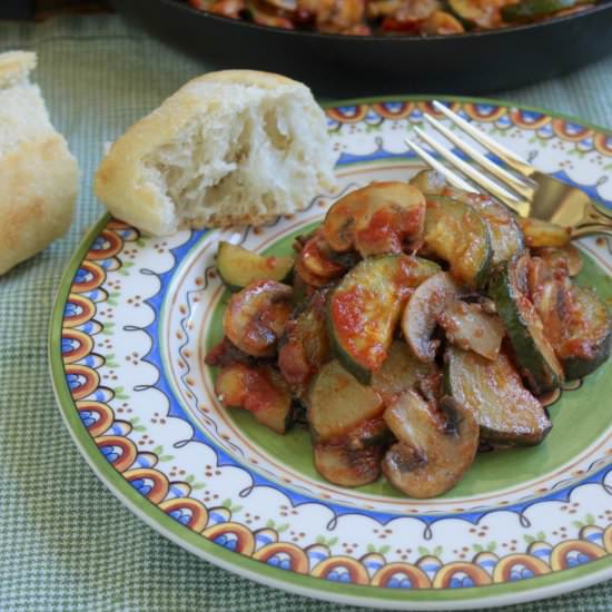 Italian Style Zucchini & Mushrooms