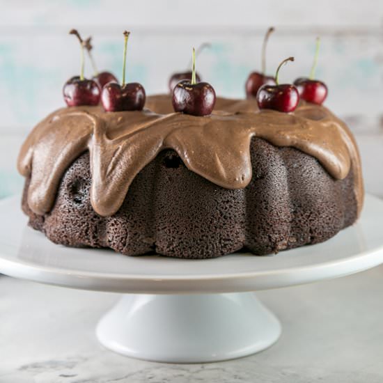Chocolate Cherry Bundt Cake