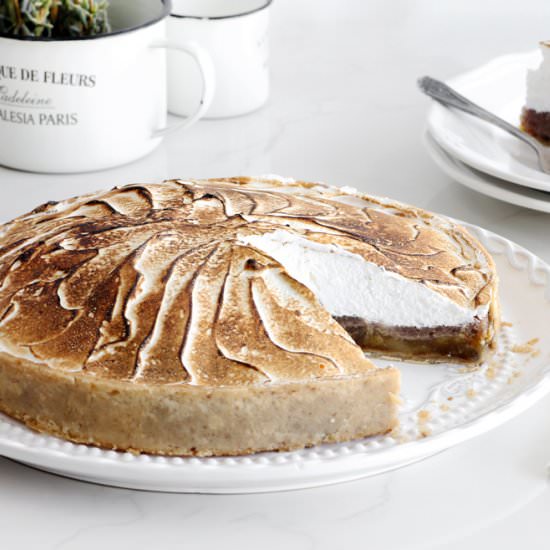 Apple Pecan Pie with Meringue