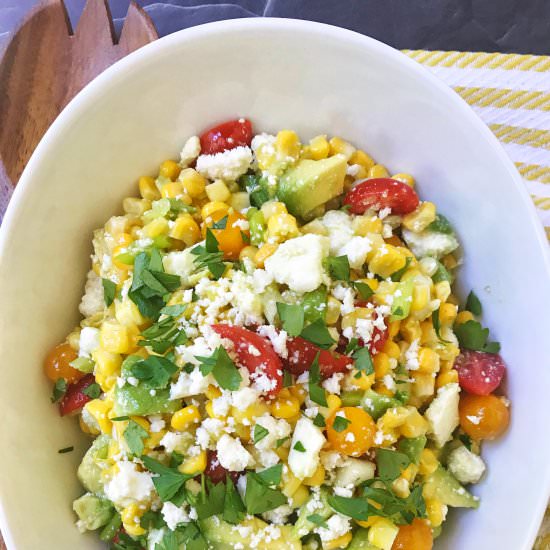 Corn, Tomato and Avocado Salad