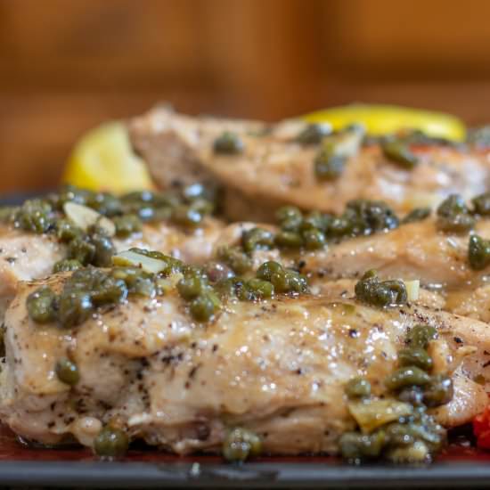 Chicken with Capers & Lemon Sauce
