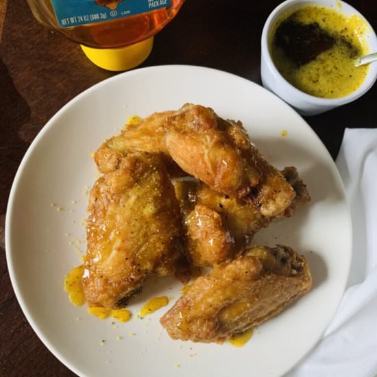 Lemon Pepper Honey Chicken Wings