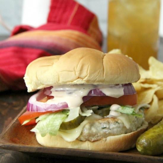 Dill Pickle Chicken Burger
