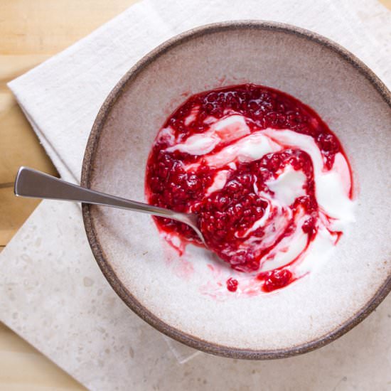 Roasted Raspberry Sauce