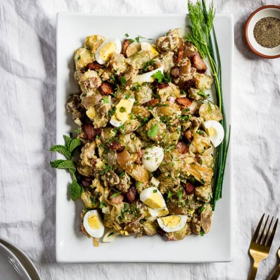 Potato Salad w/ Caramelized Onions