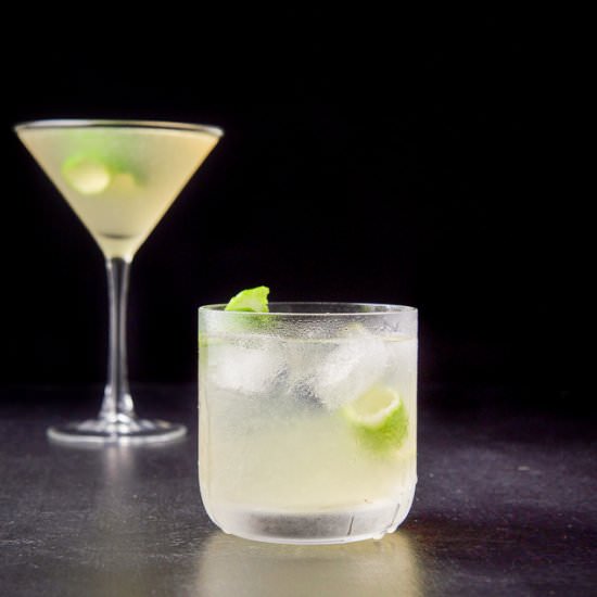 French Gimlet Cocktail