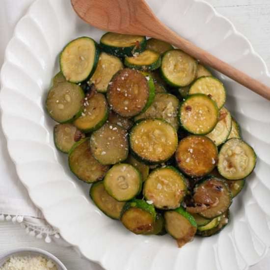 Sautéed Zucchini with Parmesan
