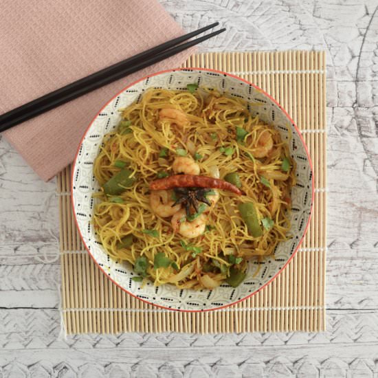Singapore Prawn Noodles