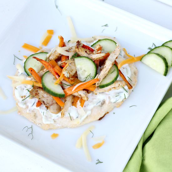 Healthy Greek Pizza