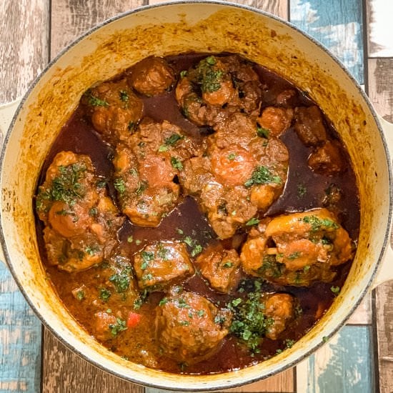 Dominican Oxtail Stew/Rabo